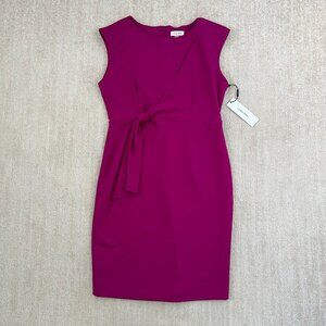 NWT Calvin Klein Sheath Sleeveless Work Cocktail Midi Dress 12